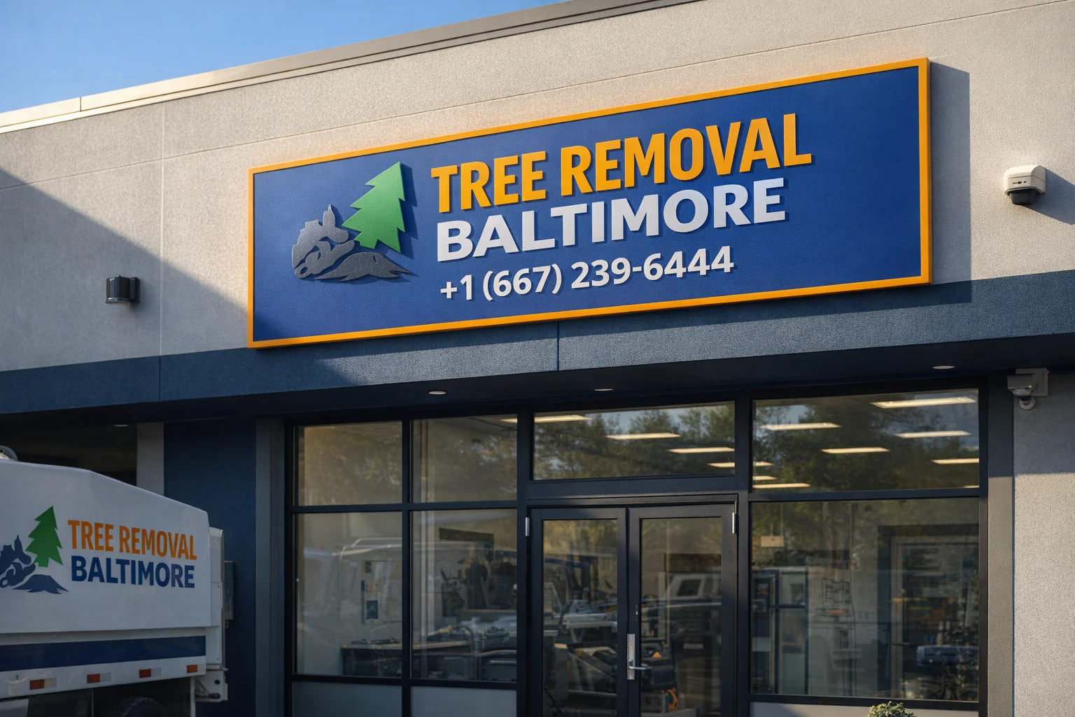 Stump grinding and arborist evaluation in Baltimore